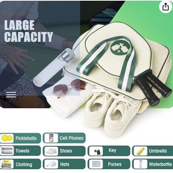 Newluck NWT Pickleball Tote Sling Bag - Picture 3 of 8